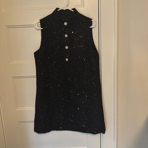 Structured sequin mini dress